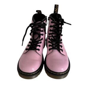 Dr Martens Kids Pink  Lace Up Boots EUC
